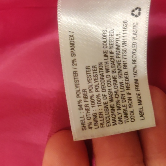 Cat And Jack Girls Large 10/12 Navy Double Breasted Coat Large 10/12 - Picture 8 of 10